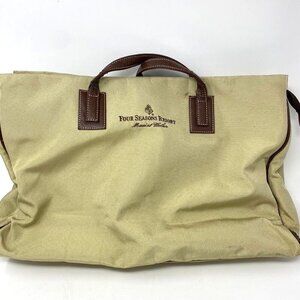 Four Seasons Maui Wailea Bag Double Strap Laptop Pocket As Is Trim Flaking